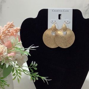 NWT- Charter Club Gold- Tone Earrings